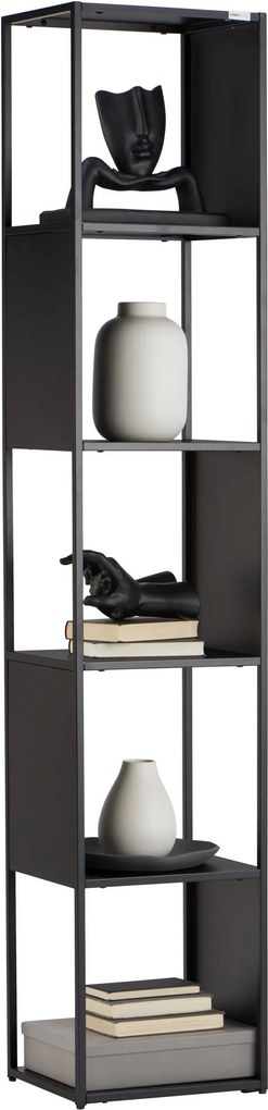 XXXLutz REGÁL, čierna, oceľ, 37/188/30 cm Carryhome - Regály - 000874001703