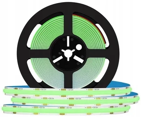 BERGE LED pásik NEON COB homogénny - 12V - 5 m - zelený