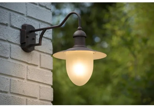 Lucide 11871/01/97 - Vonkajšie nástenné svietidlo ARUBA 1xE27/24W/230V