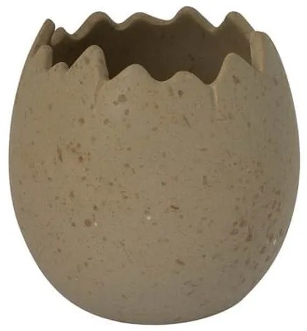 Storefactory Keramický obal na kvetiny Lyckeby Brown Ø 12 cm