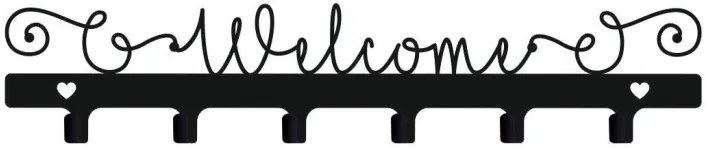 Vešiak na stenu do chodby PÍSANÝM WELCOME