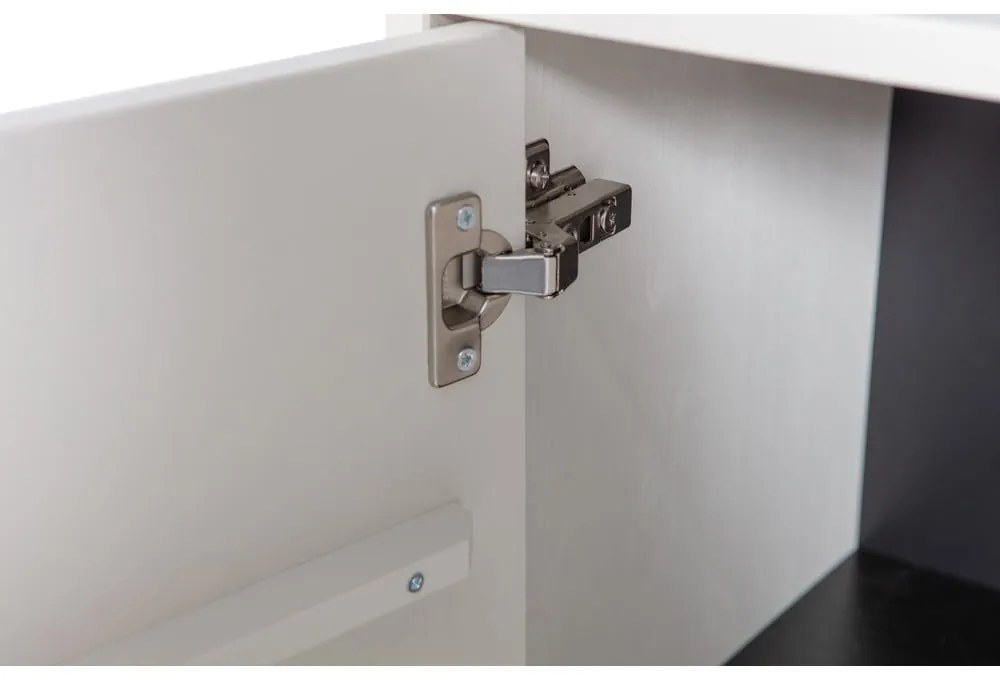 Svetlosivá vitrína z borovicového dreva 53x230 cm Basic – vtwonen