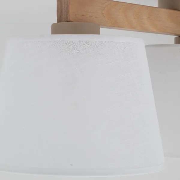 Brilagi - Prisadený luster LATTE SABIA 3xE27/15W/230V borovica/biela