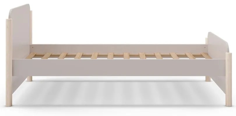 Krémová detská posteľ z borovicového dreva 90x190 cm Enola – Marckeric