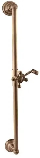 Sprchová tyč RAV SLEZÁK s držiakom sprchy stará mosadz MD0553SM