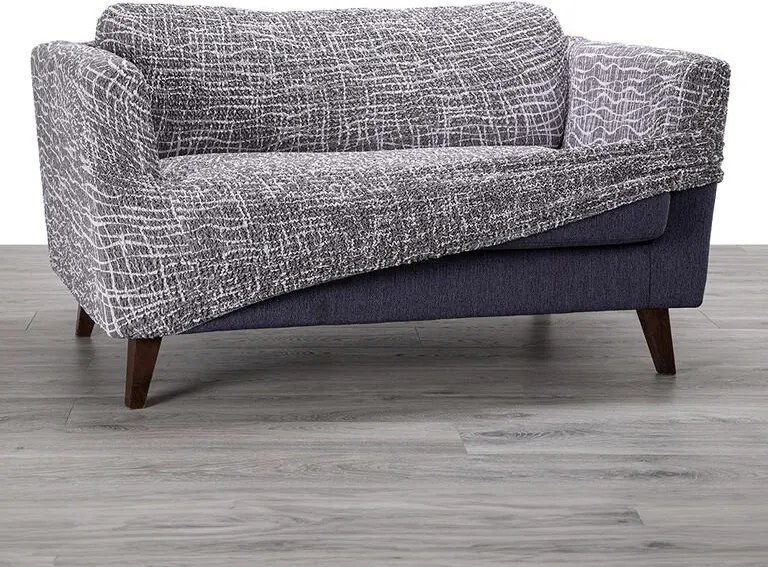 Bielastické poťahy GRAFITI NOVÉ antracit relaxačné kreslo (š. 70 - 90 cm)