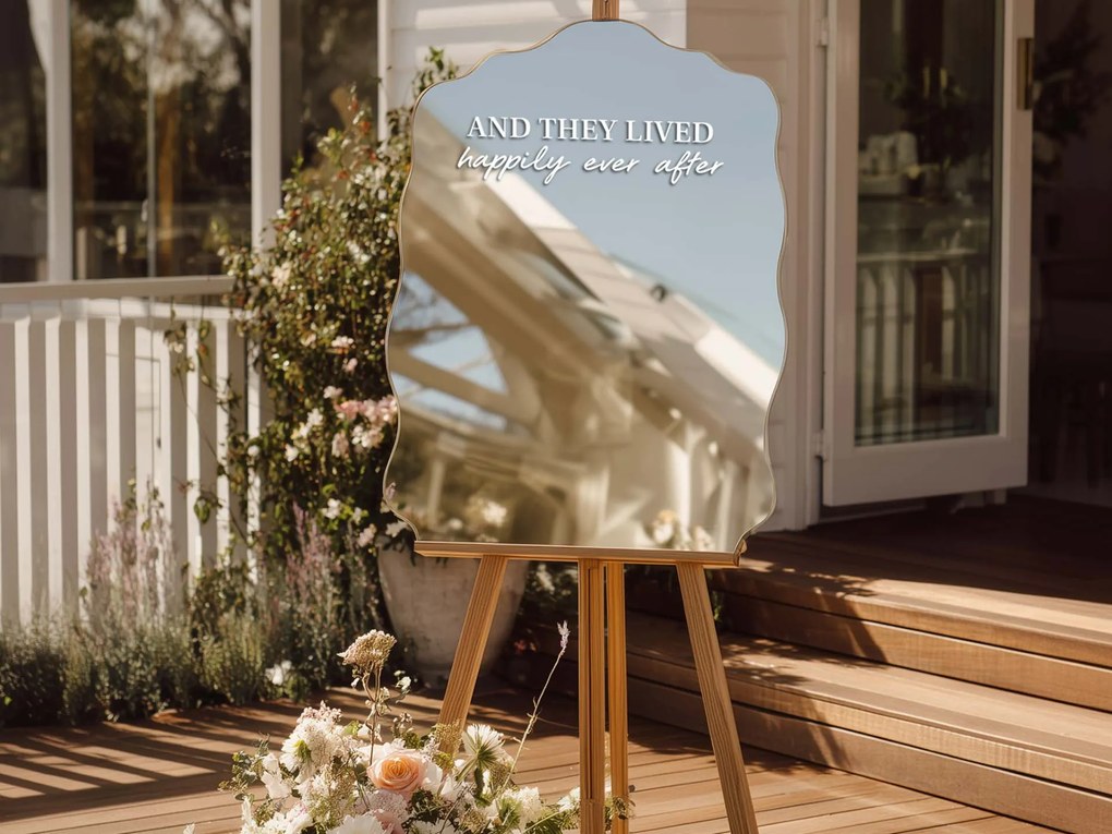Nálepka na zrkadlo S14 – And they lived happily ever after