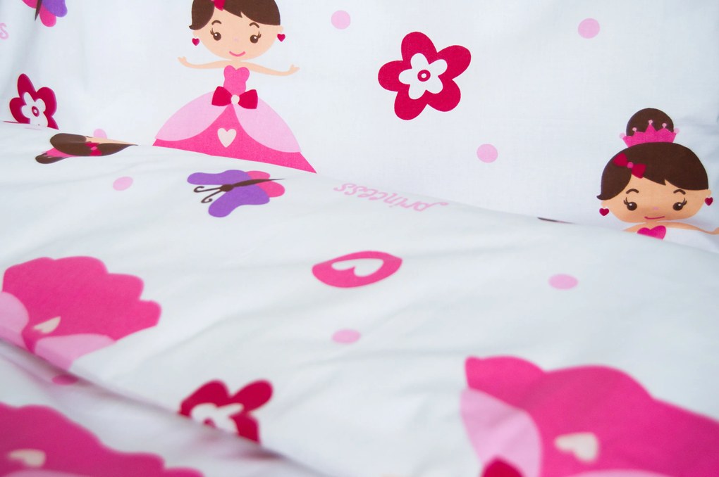 TOP BEDS Bavlnené detské obliečky Top Beds 140 x 100 princezná