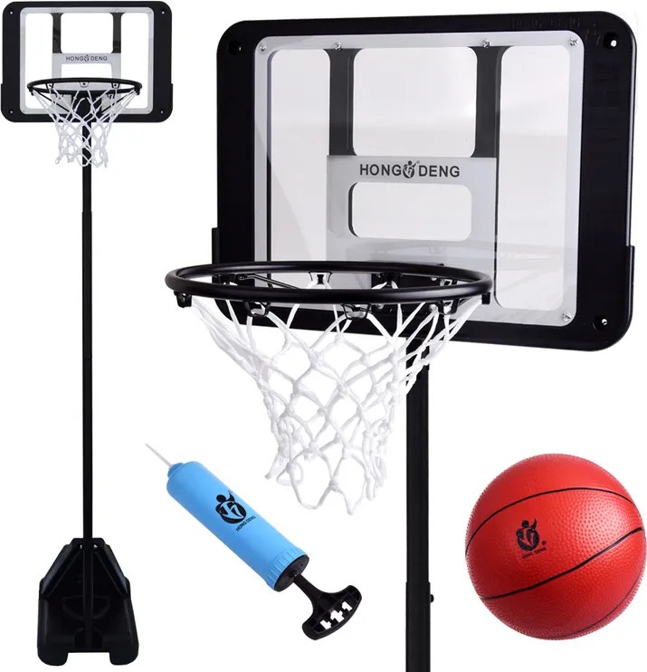 JOKOMISIADA Basketbalový kôš so stojanom, nastaviteľný 2,7 m + lopta SP0818