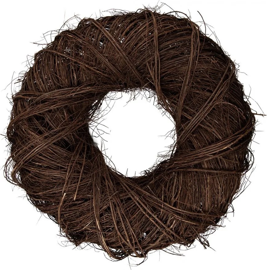 Masívny prírodný prútený hnedý veniec Wreath XL - Ø 80*23 cm