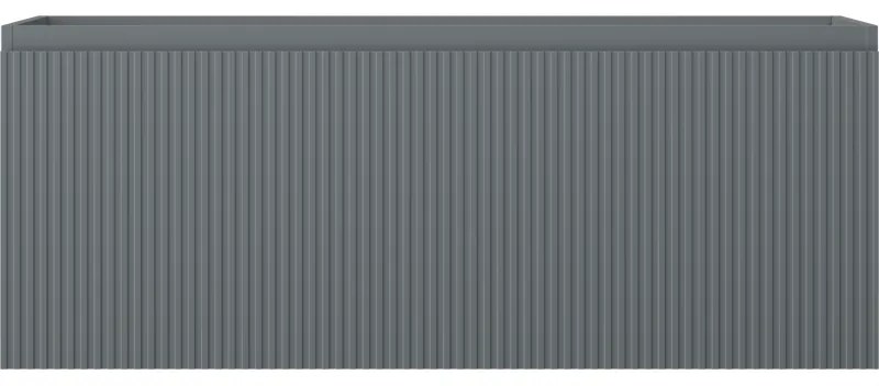 Mexen Rivel, kúpeľňová skrinka 120 cm, 1 zásuvka, drážkovaná, grafitová matná, 91A20-12047-1-BF66