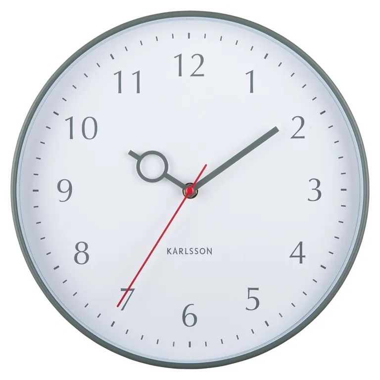 Karlsson 5992GR dizajnové nástenné hodiny zelená, pr. 30 cm