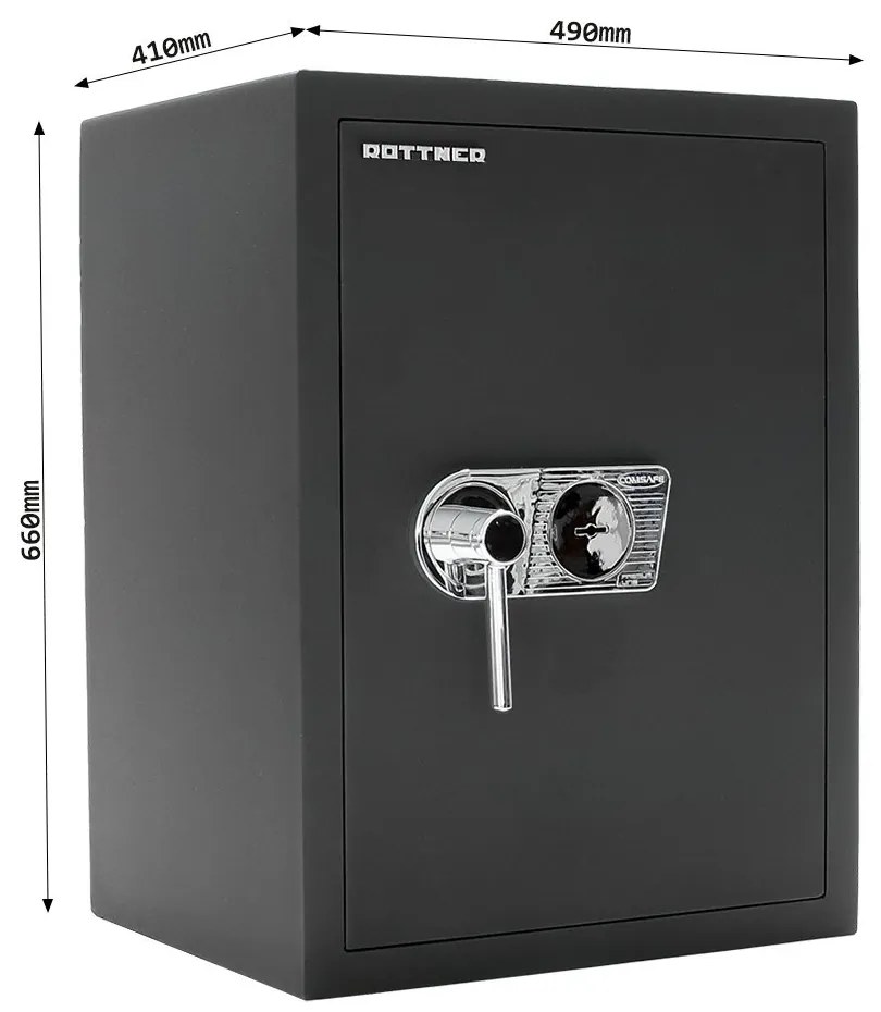 Nábytkový trezor TOSCANA 65, 660 x 490 x 410 mm, 76 l