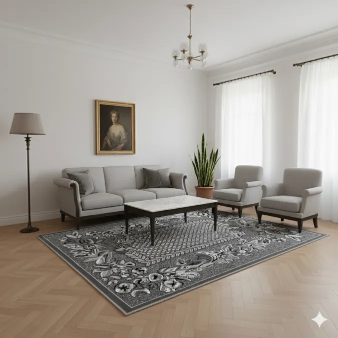 DC Koberec PP 7192 sivá Rozmer: 160×220 cm