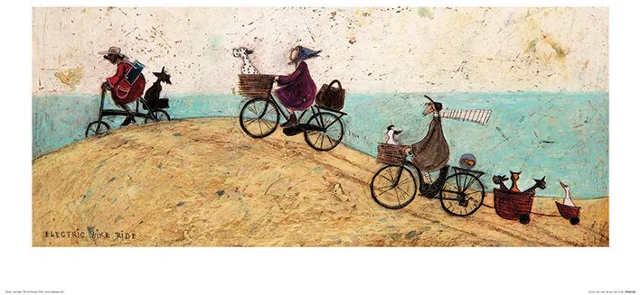 Umelecká tlač Sam Toft - Electric Bike Ride