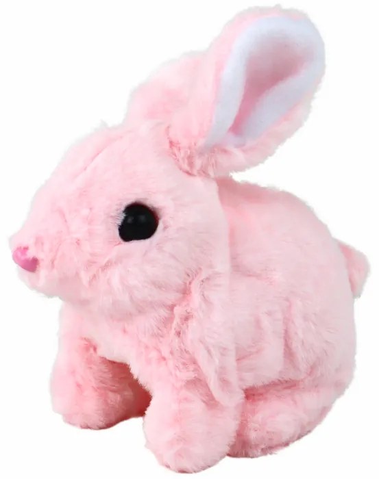 Lean Toys Interaktívny zajačik - ružový