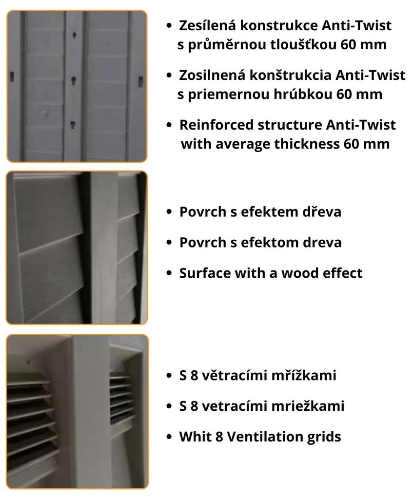 ARTPLAST Záhradná modulárna zostava Garden Shed - rozširujúci modul