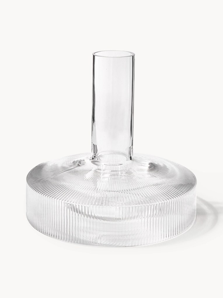 Ručne fúkaný dekantér's reliéfnym vzorom Ripple, 1,1 l