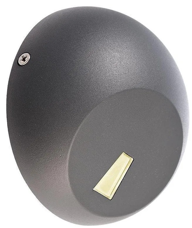 Deko-Light 731111-LED Vonkajšie nástenné svietidlo AQUILAE 3,5W/230V IP65 antracit