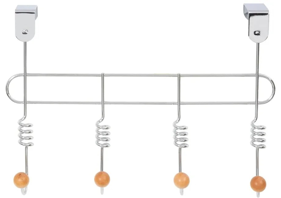 Kovový vešiak na dvere v striebornej farbe 33 cm Spirale – Compactor