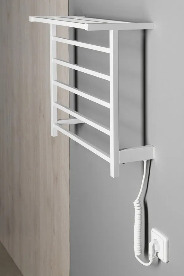 Sapho Sapho, ELZOR Elektrický sušiak uterákov 500x470mm, 60W, biela matná, EB500
