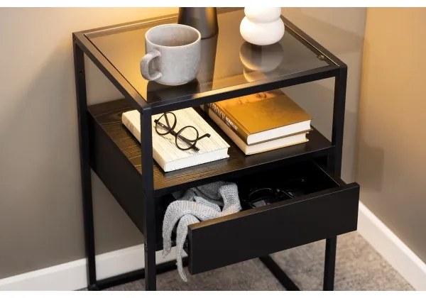 Nočný stolík ZEIN čierna