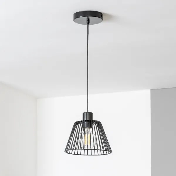 Brilagi - LED luster na lanku CERIA WIRE 1xE27/40W/230V priemer 21 cm čierny