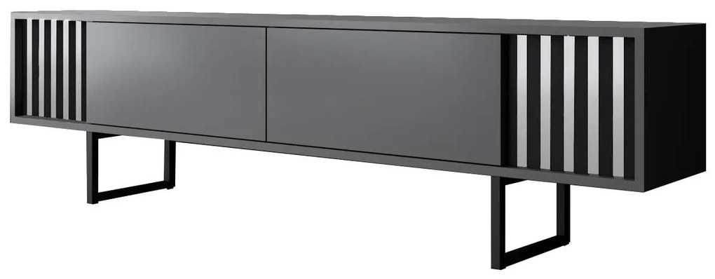 TV stolík/skrinka Chromonise (antracit + čierna). Akcia -22%. Vlastná spoľahlivá doprava až k Vám domov. 1121620