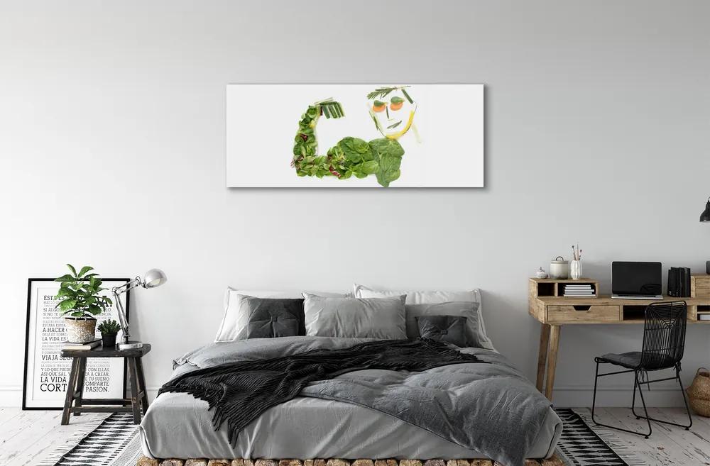 Obraz plexi Znak so zeleninou 120x60 cm