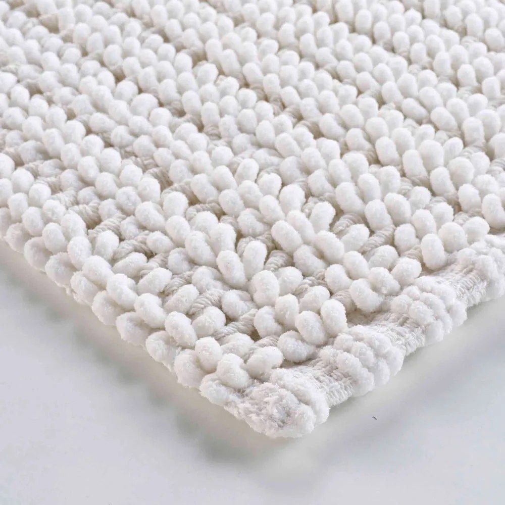 Biela kúpeľňová predložka 50x80 cm Voltis – douceur d'intérieur