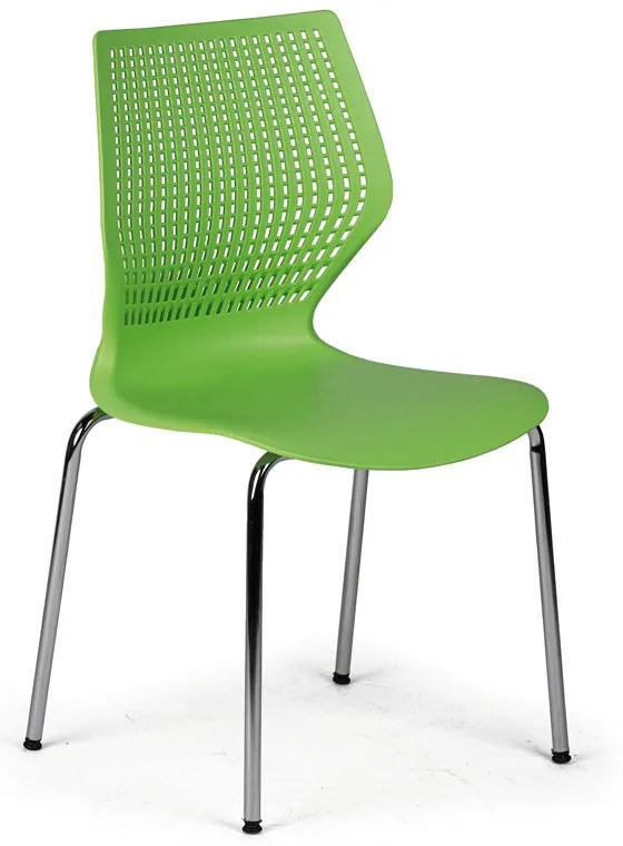 Jedálenská stolička POLY, zelená