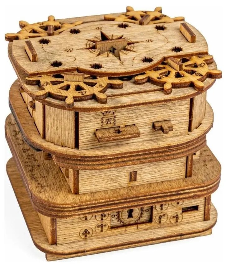 iDventure - Drevený hlavolam Skrinka Davyho Jonesa