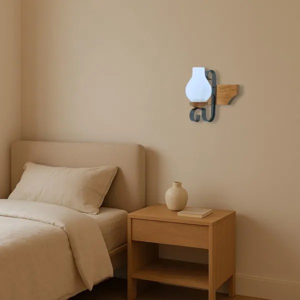 Nástenné svietidlo VELA 1xE14/40W/230V buk