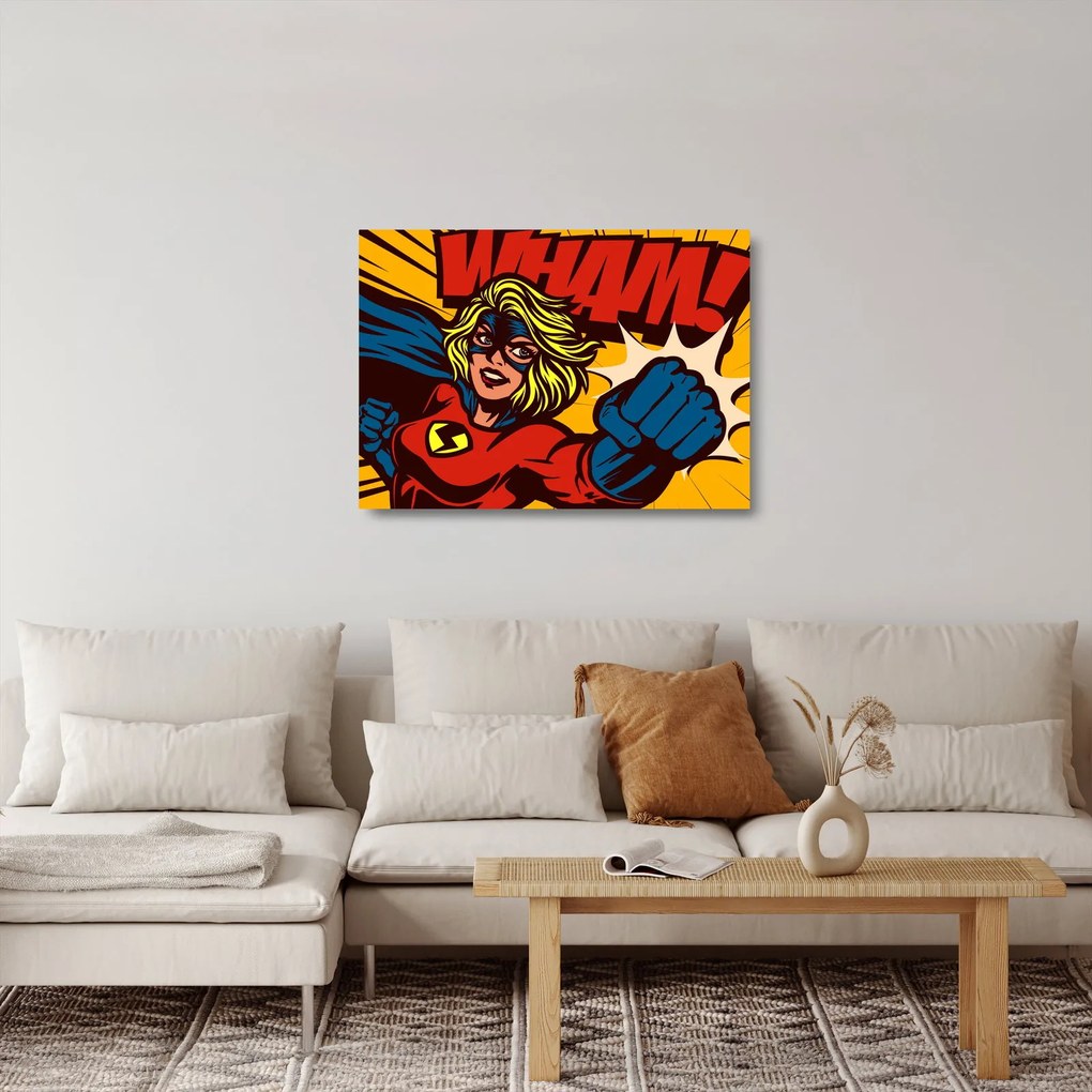 Sklenený obraz - Komix (70x50 cm)
