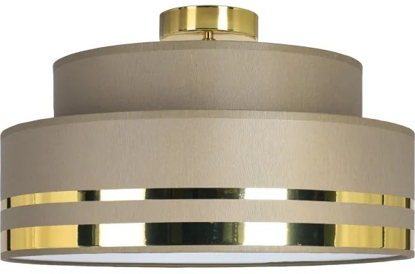 Stropné svietidlo TAMI 1xE27/60W/230V pr. 40 cm hnedá/zlatá