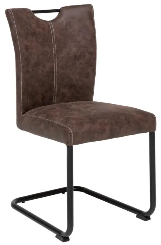 furniture-nabytek.cz - Masívna jedálenská súprava Bullwer so 4 stoličkami Kenton z akácie, lakovaná, hnedá a čierna