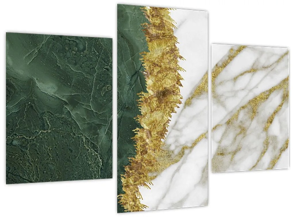 Obraz - Zelený mramor N⁰1 (90x60 cm)