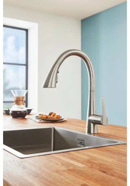GROHE 32294DC2 - nerezová drezová batéria ZEDRA