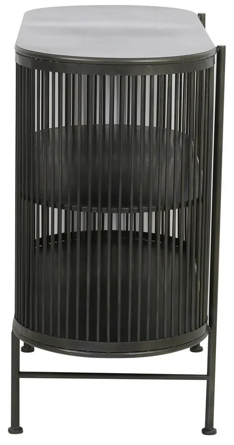 Čierna kovová komoda 100x80 cm Yinthe - Light &amp; Living