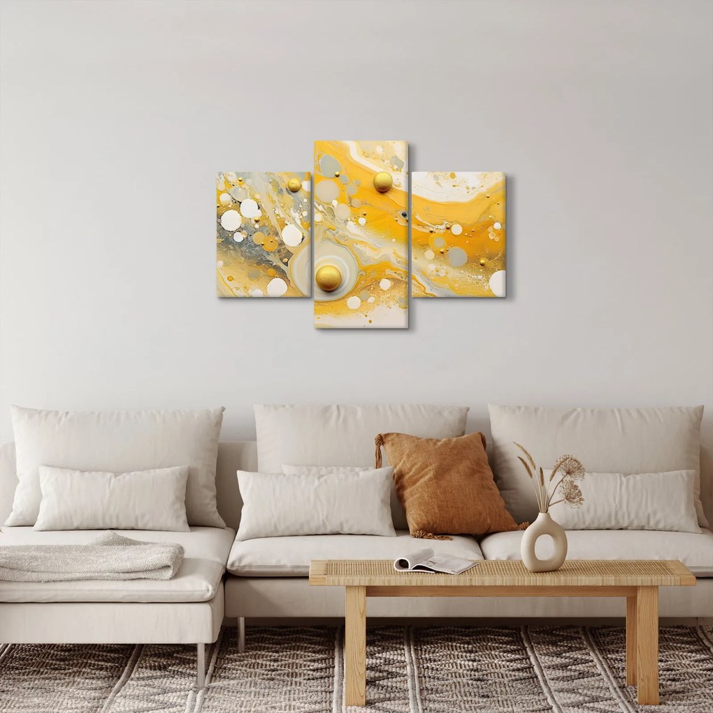 Obraz - Abstraktné pozadia so zlatým dekorom (90x60 cm)