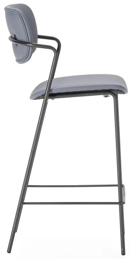 Tmavosivé barové stoličky v súprave 2 ks (výška sedadla 68 cm) Maika – Marckeric