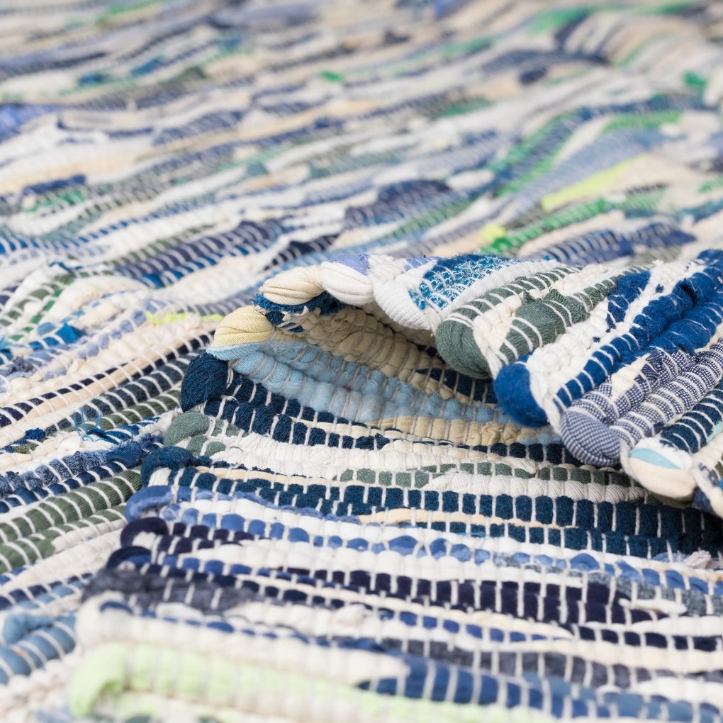 Kusový koberec Ashraf grau/blau Mix, 120x170, modrá, chodba / predsieň, My Flair