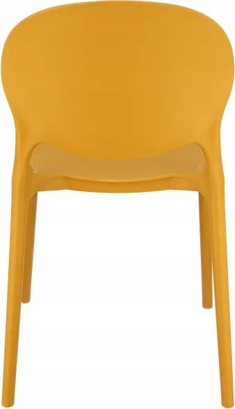 Plastová stolička JUSTIN žltá
