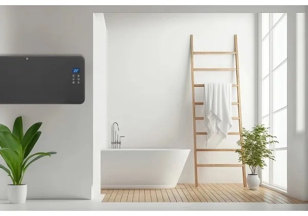 Concept KS4100 -Inteligentný elektrický priamotop/konvektor 1000/2000W Wi-Fi IP24 sivý