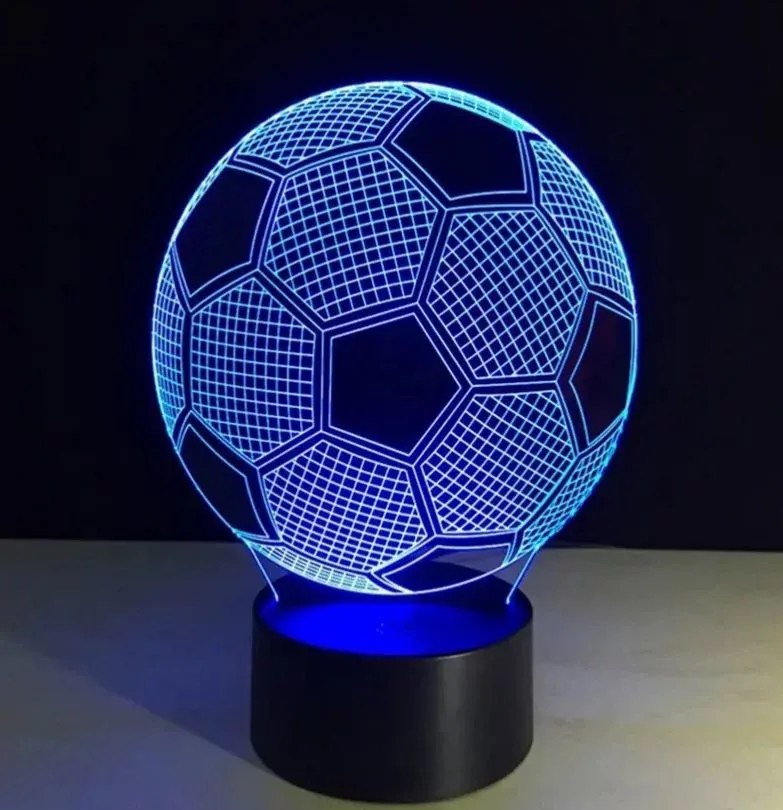 Zaparkorun Nočná 3D LED lampa - futbalová lopta