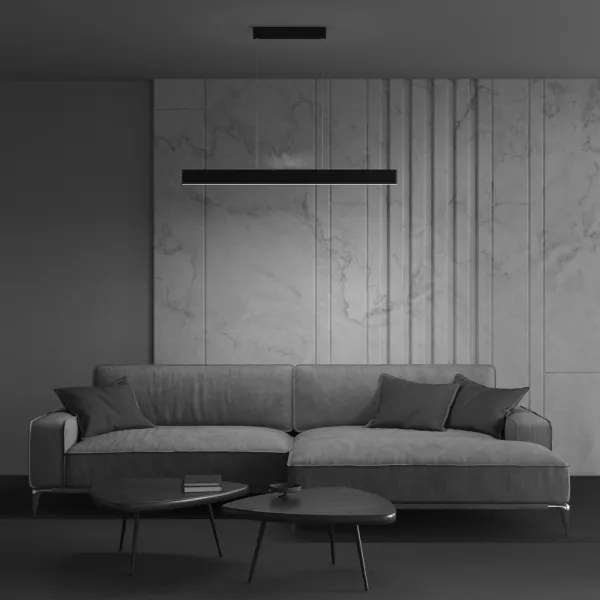 Maytoni P010PL-L30B4K- LED Luster na lanku STEP LED/30W/230V 4000K 118,5 cm čierna