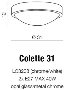 Moderné stropné svietidlo Colette