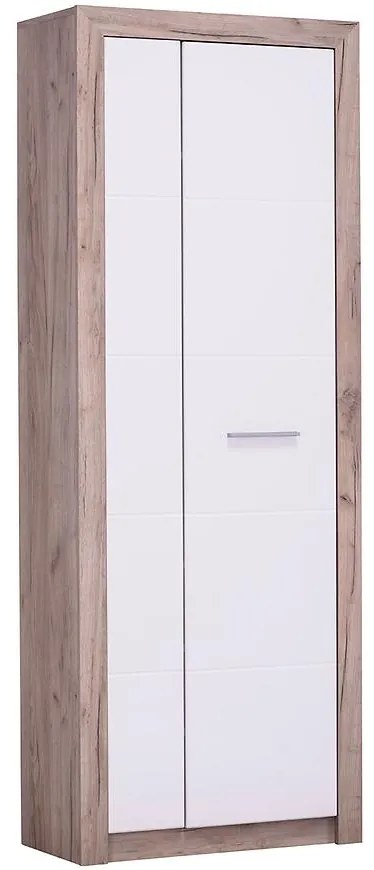Skriňa Astor  Dub Šedá/Biely lesk11008564