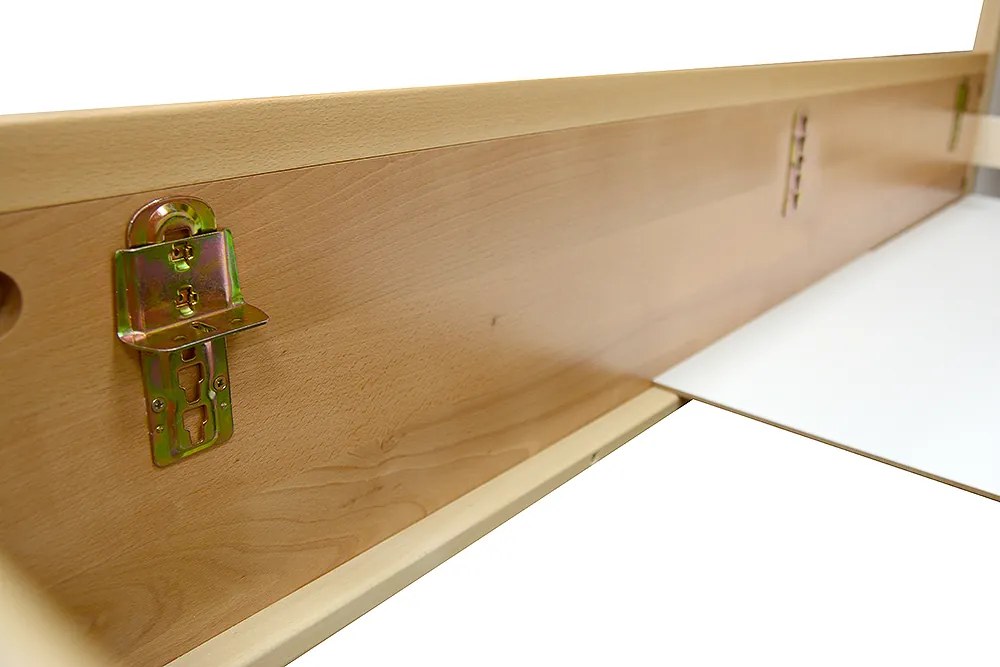 FINES drevená posteľ Ernesta 180x200 slivka