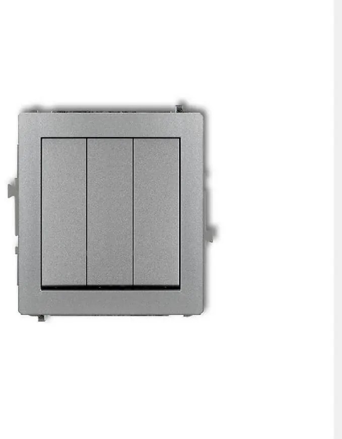 DWP-7 Trojitý vypínač strieborný